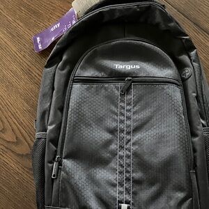 Targus Black Hex-Pattern Men's Laptop Backpack